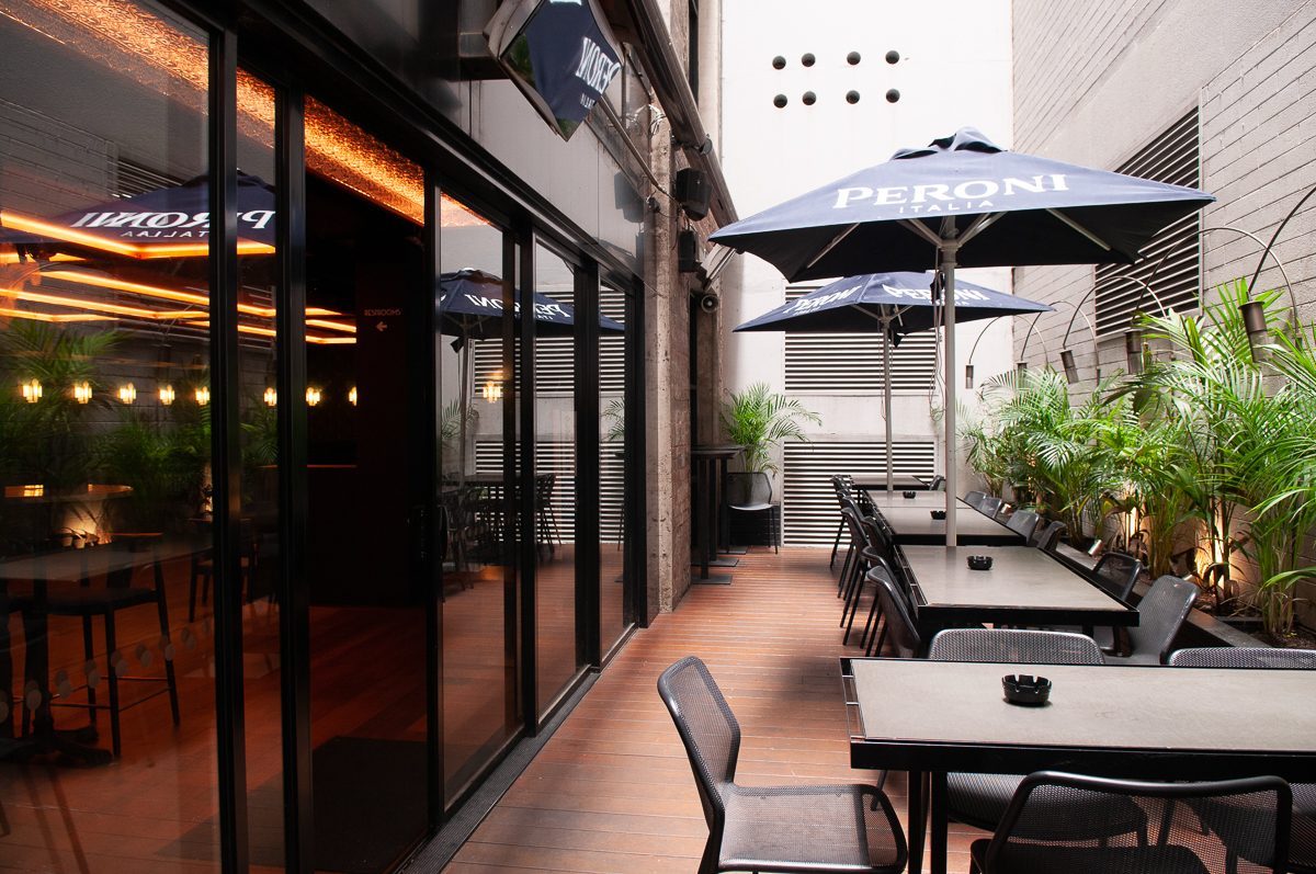 Courtyard beer garden